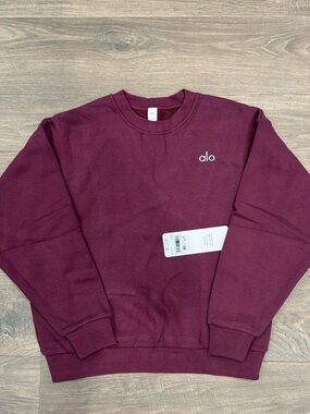 ALO Yoga Women's Crewneck Sweatshirt - Burgundy